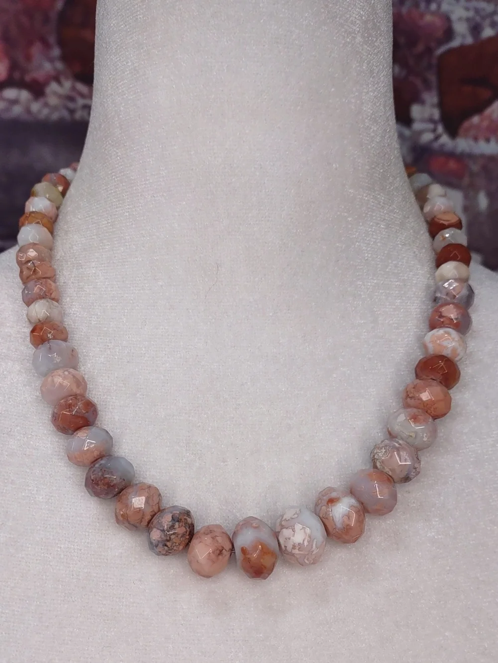 Jay King Faceted Rhodochrosite Gemstone Necklace